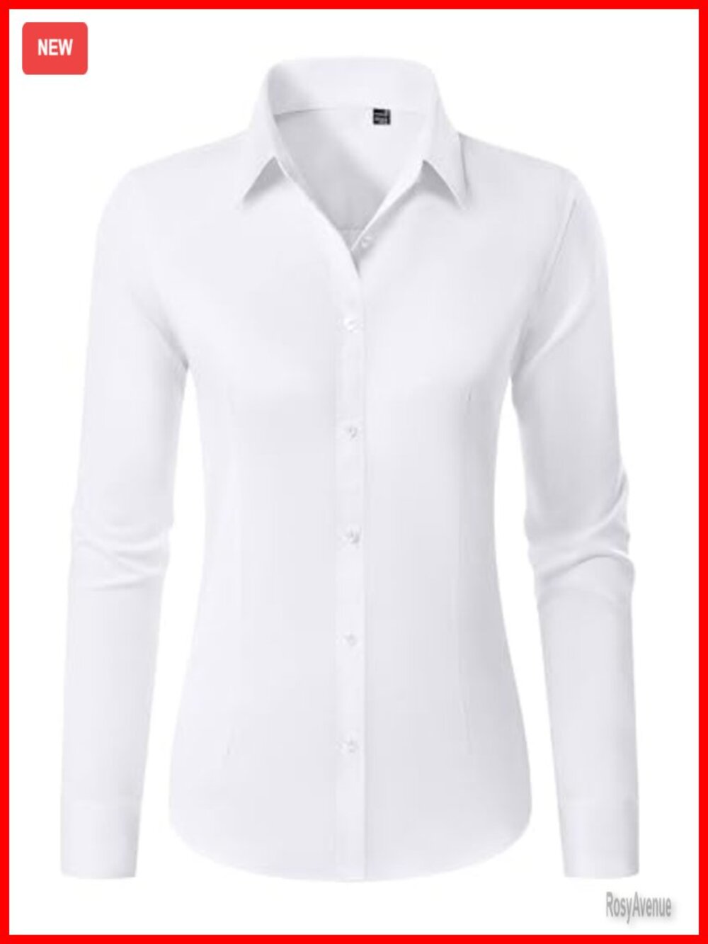 Women's Stain Shield Button Down Shirt Wrinkle Free Classic Fit Long Sleeve